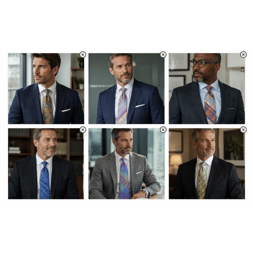 Stacy Adams Tie Lot 6 Ties 5 Pocket Squares One XL Fathers Day Gift